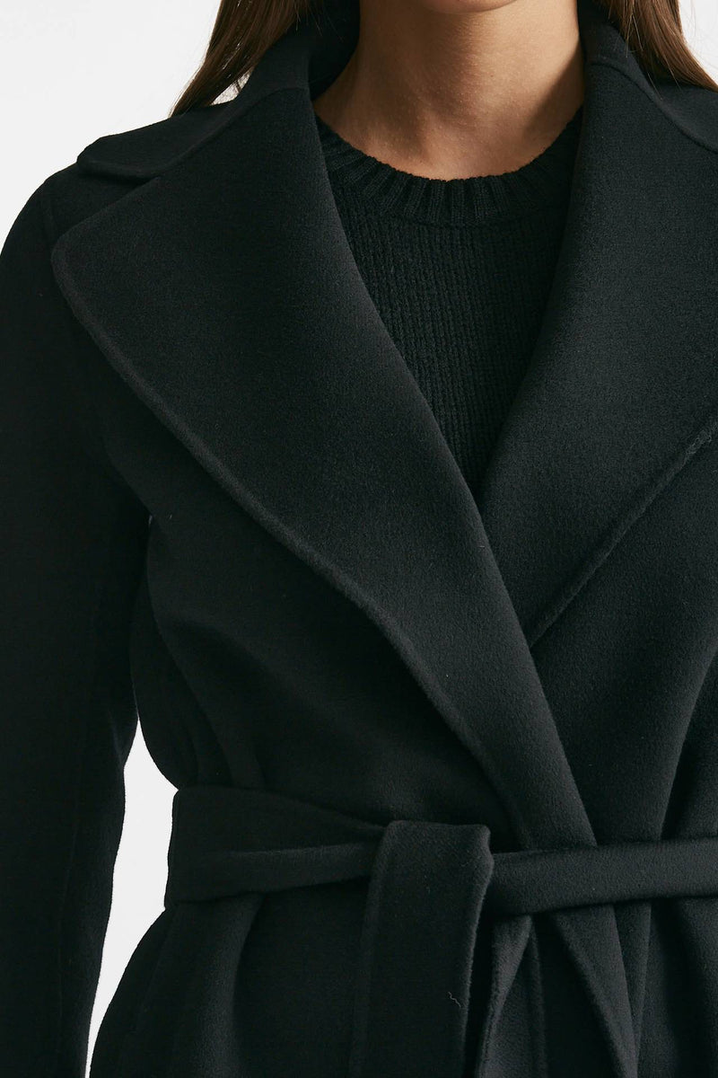 Cappotto POLDO lungo a vestaglia nero donna Max mara s - 6
