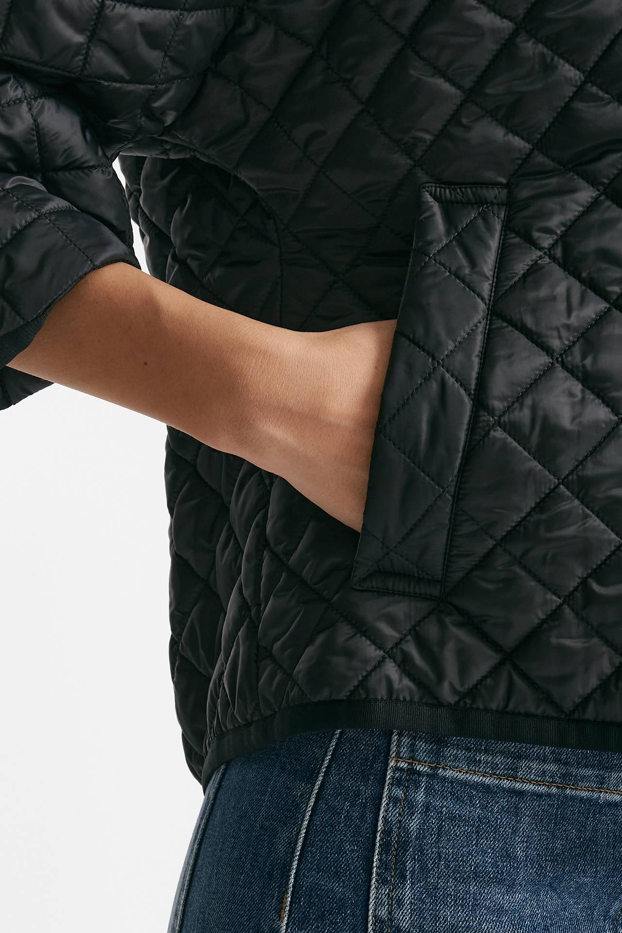 Giubbino DELFINA in tela antigoccia nero donna Max mara s - 6