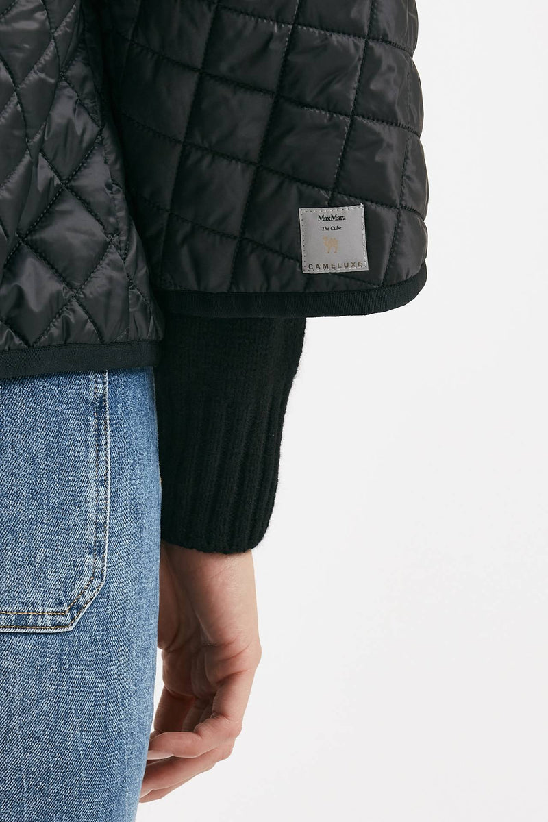 Giubbino DELFINA in tela antigoccia nero donna Max mara s - 8