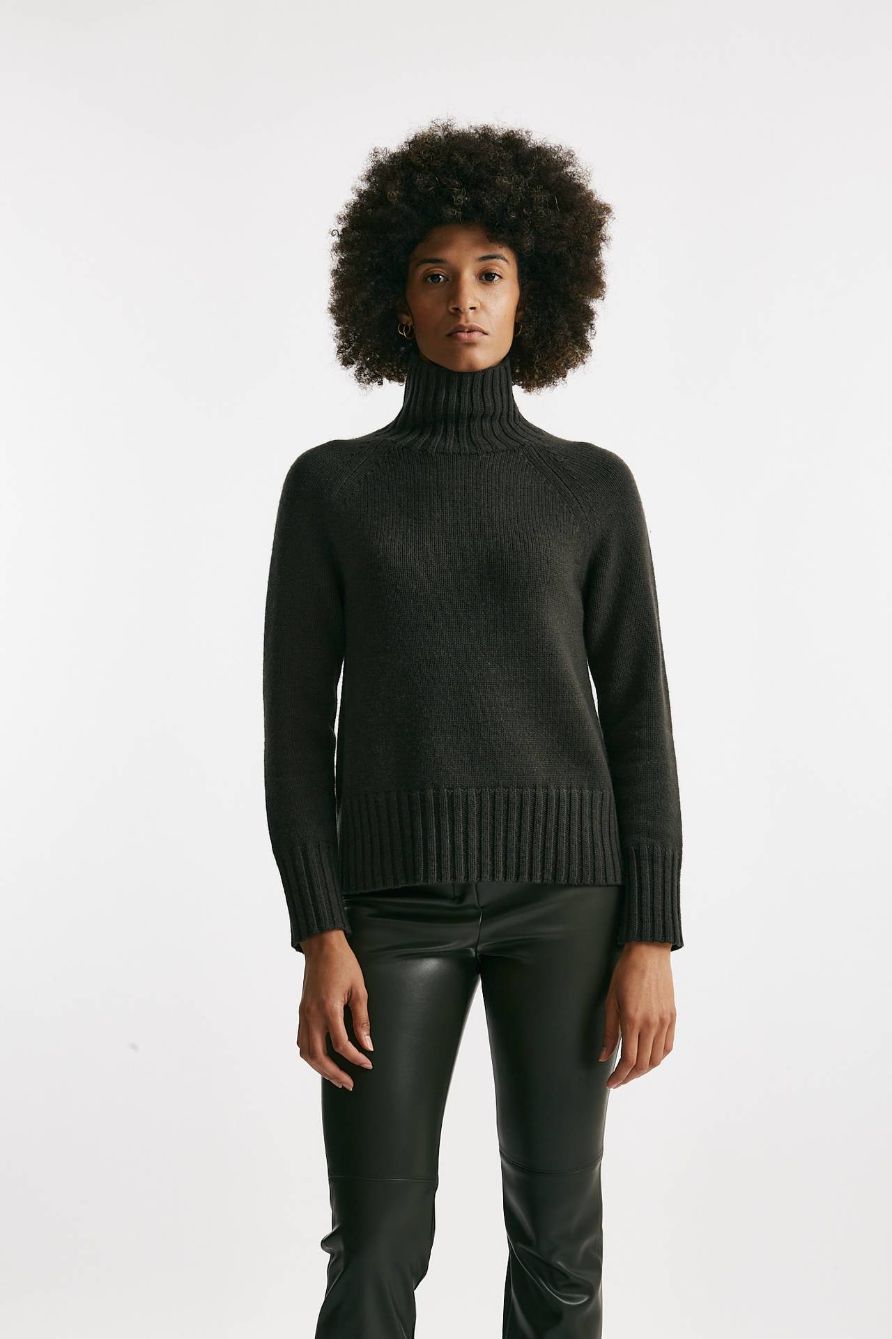 Maglia dolcevita MANTOVA in lana e cachemire verdone donna Max mara s - 1