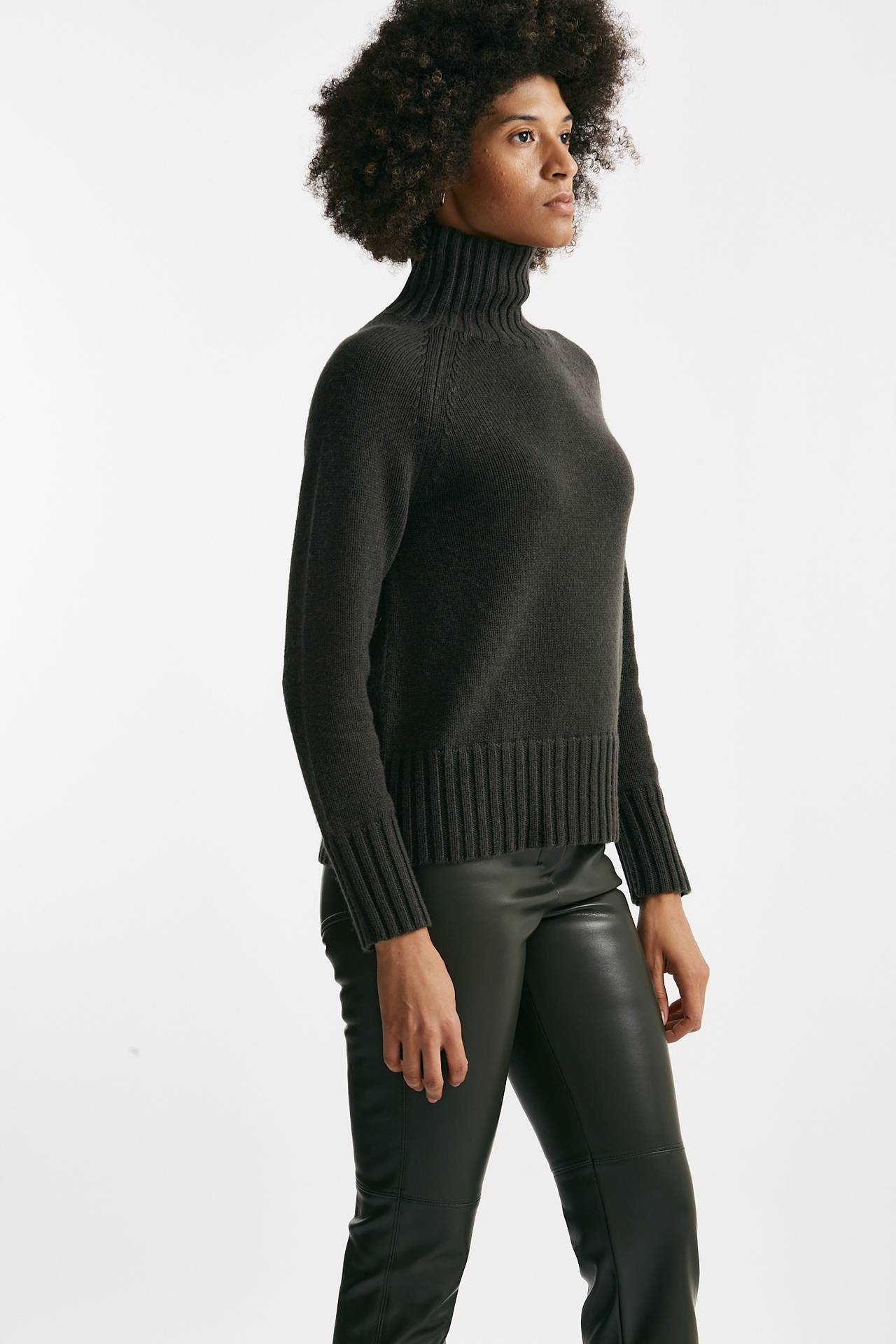 Maglia dolcevita MANTOVA in lana e cachemire verdone donna Max mara s - 2