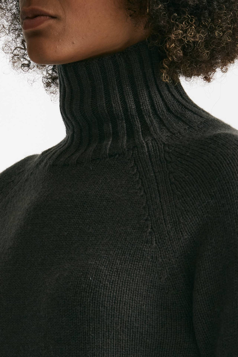 Maglia dolcevita MANTOVA in lana e cachemire verdone donna Max mara s - 5