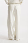 Pantalone MERLOT in jersey di cotone bianco donna Max mara s - 4