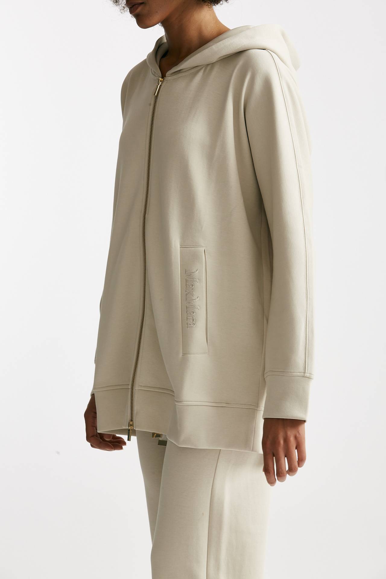 Felpa lunga over size VERBANO panna donna Max mara s - 4