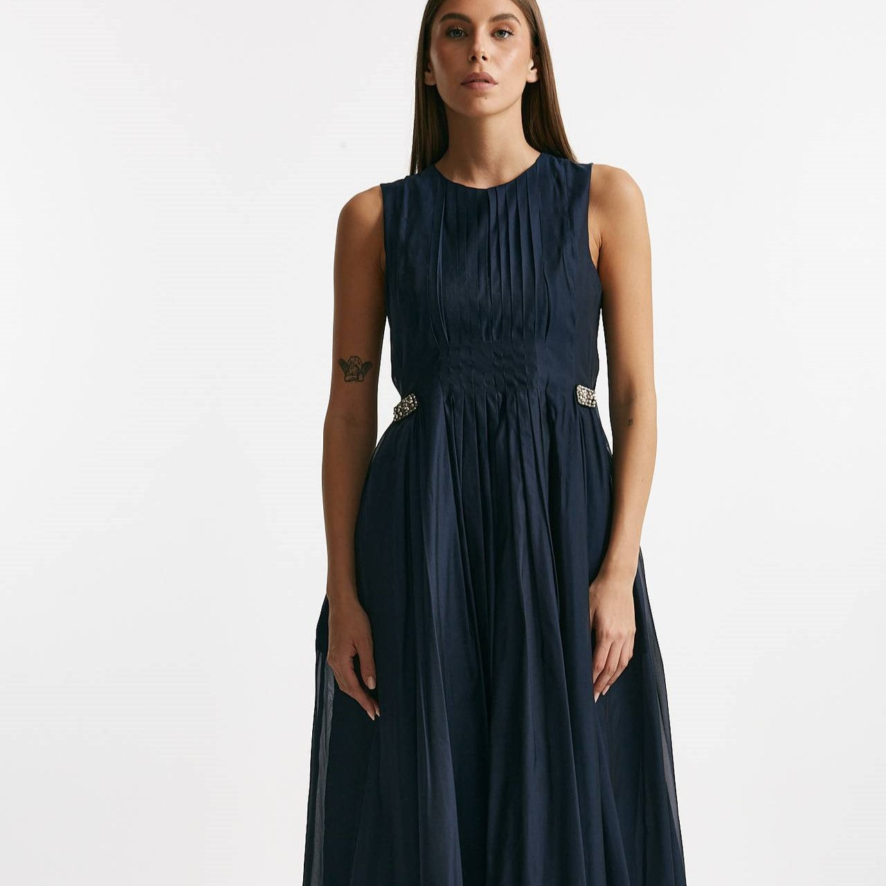 Abito midi in organza WALLY blu donna Max mara s - 9
