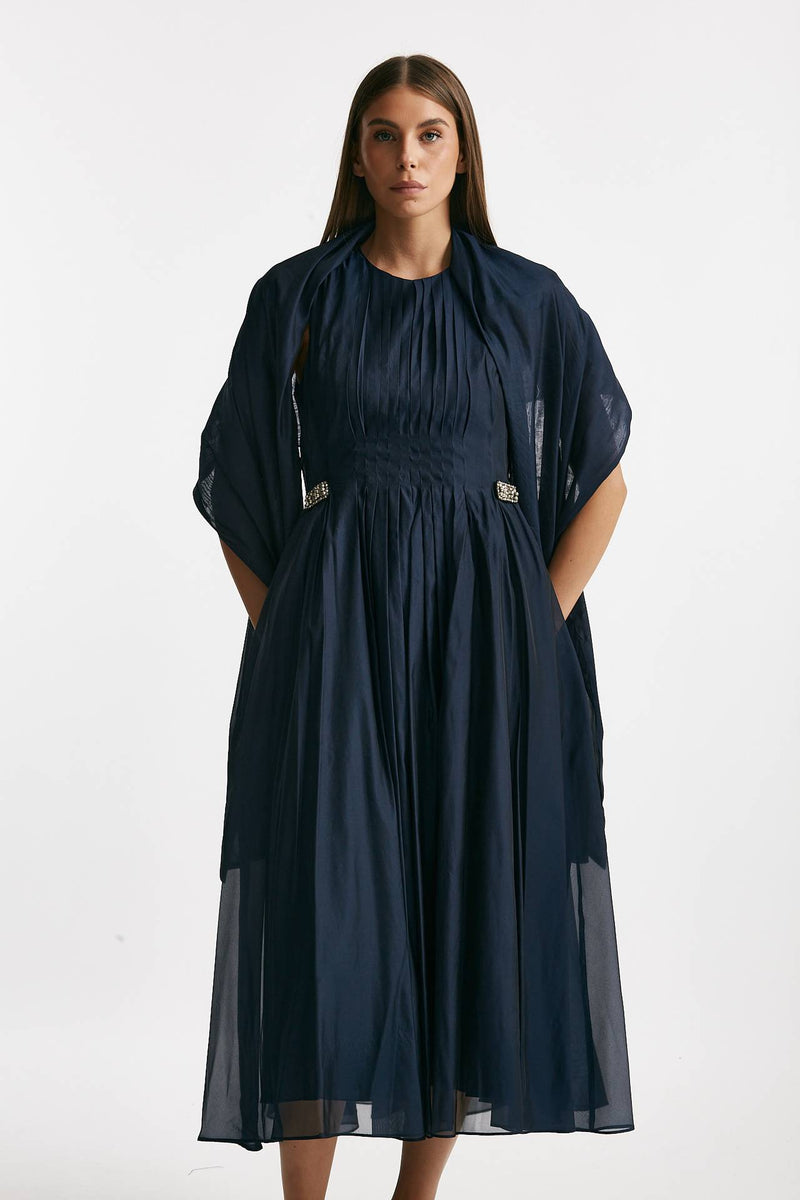 Abito midi in organza WALLY blu donna Max mara s - 8
