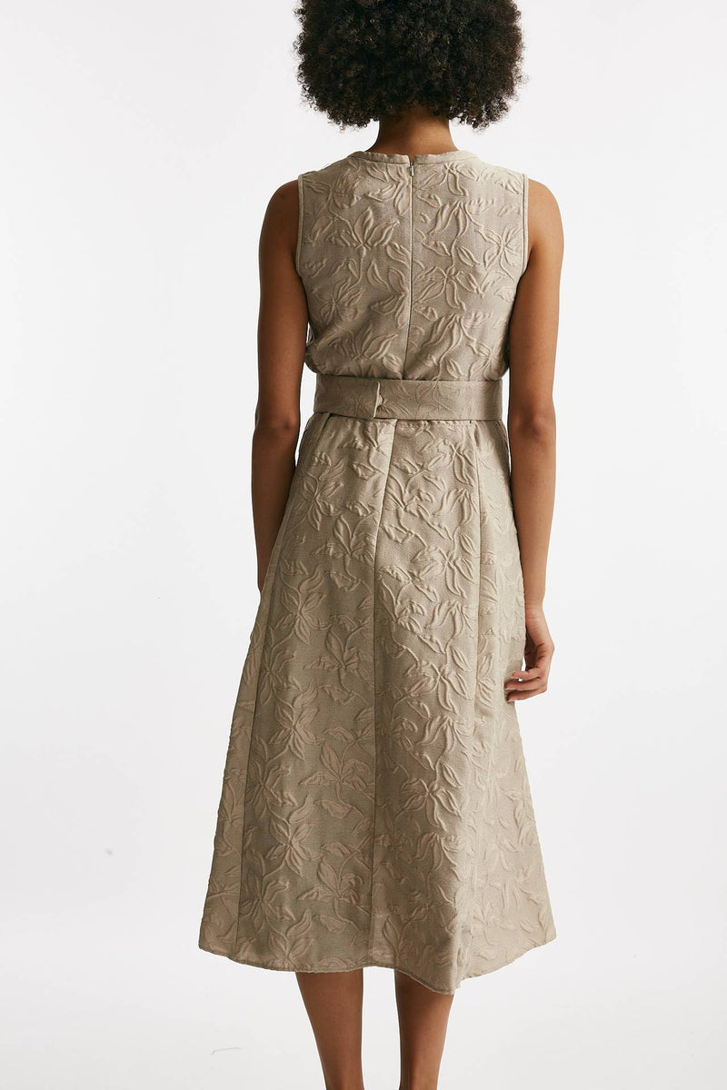 Abito jaquard tono su tono FIABA beige donna Max mara s - 3