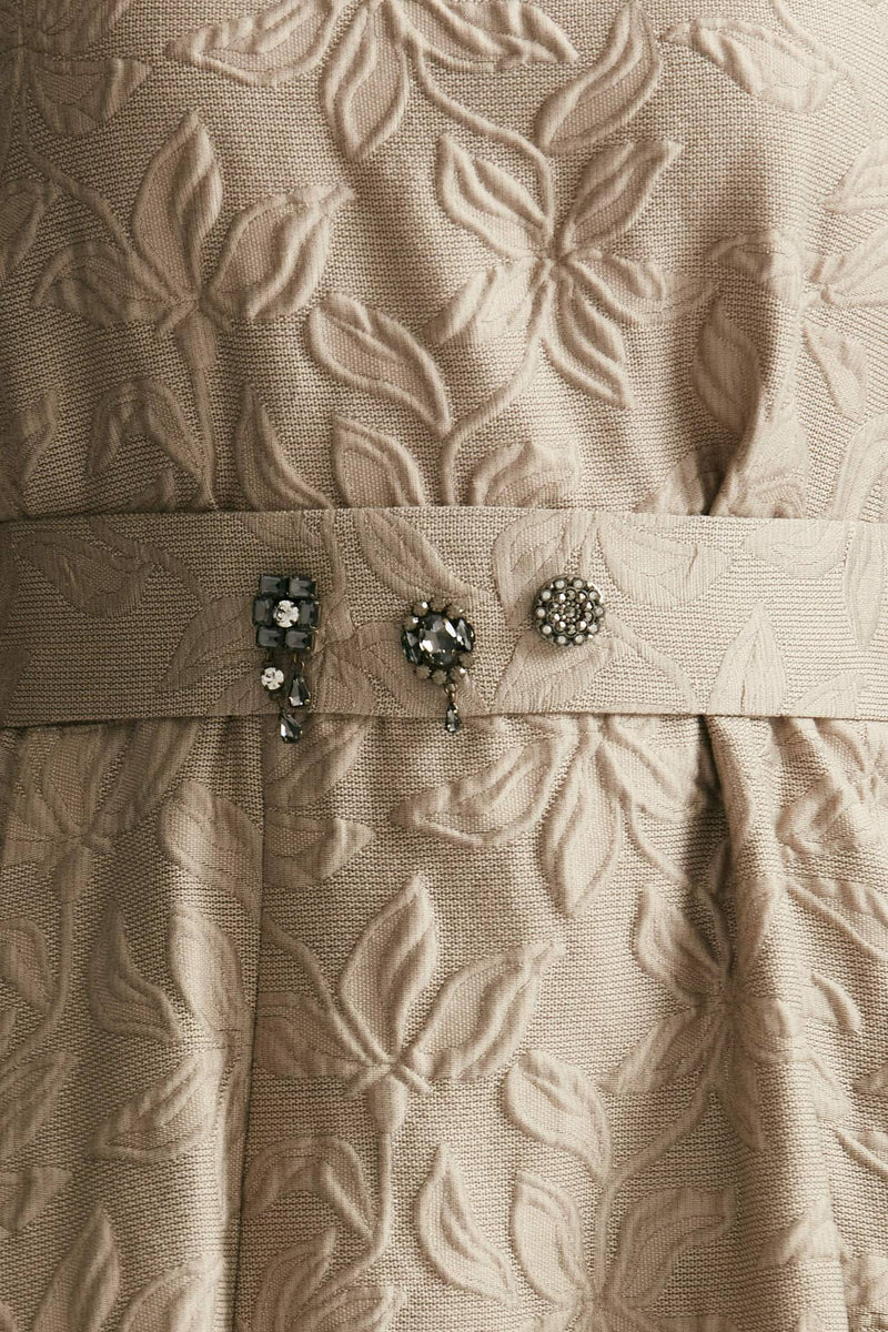 Abito jaquard tono su tono FIABA beige donna Max mara s - 5