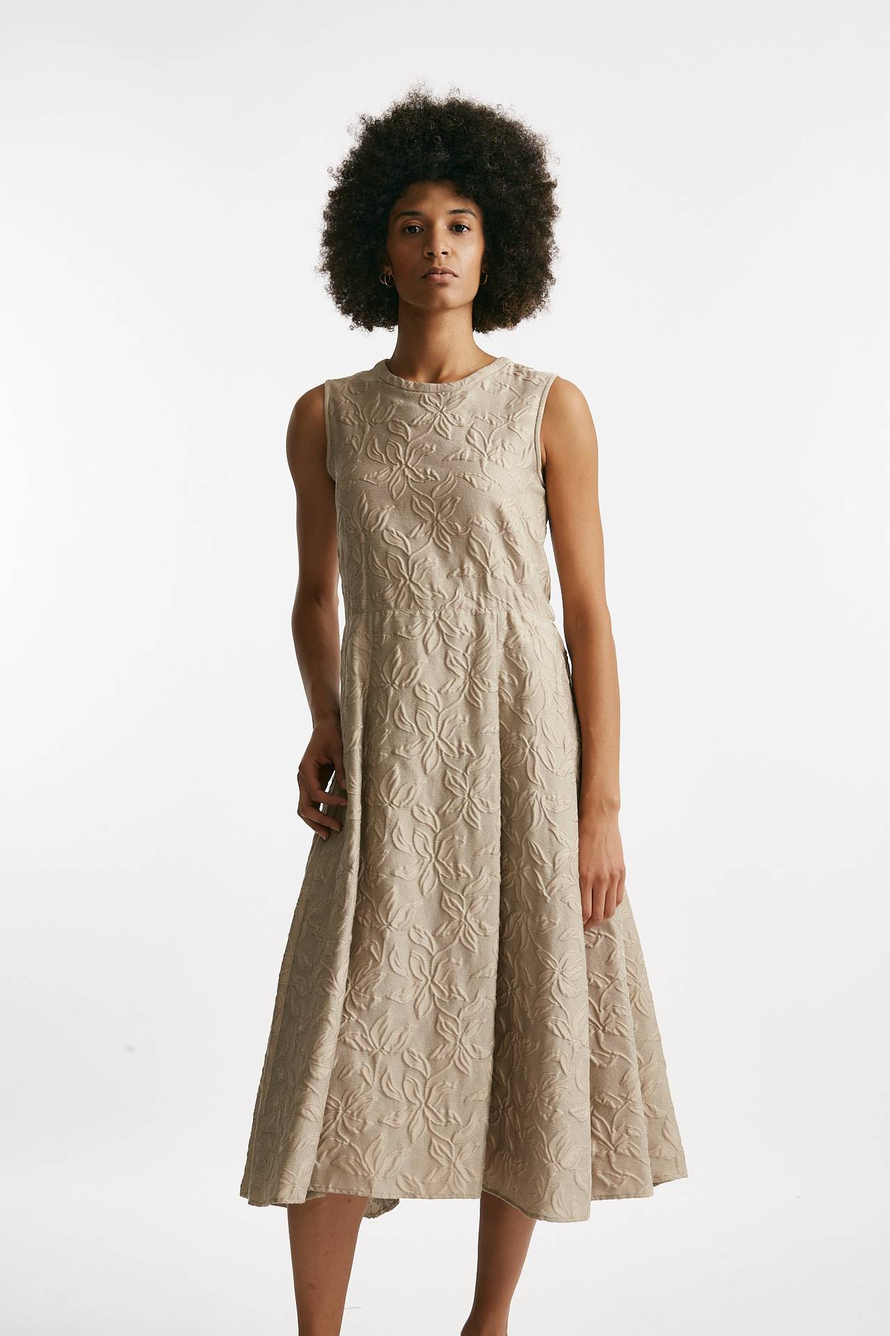 Abito jaquard tono su tono FIABA beige donna Max mara s - 8