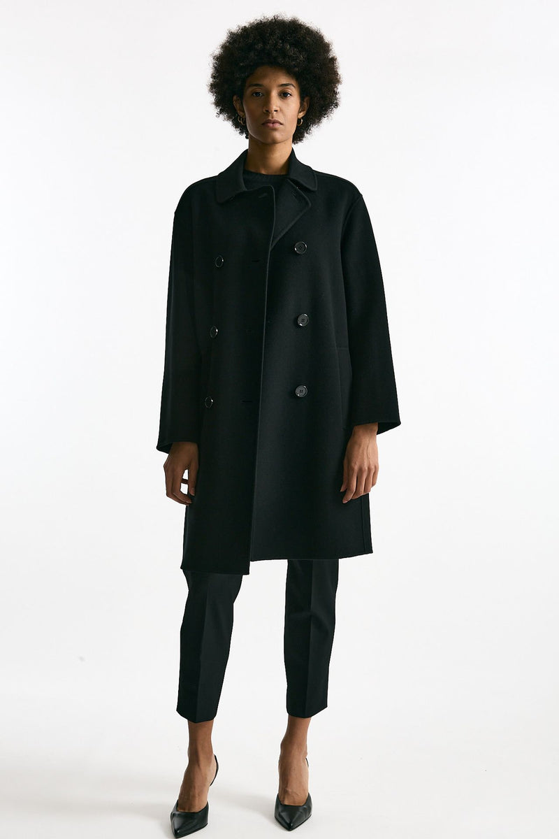 Cappotto dopiopetto RIBES nero donna Max mara s - 1