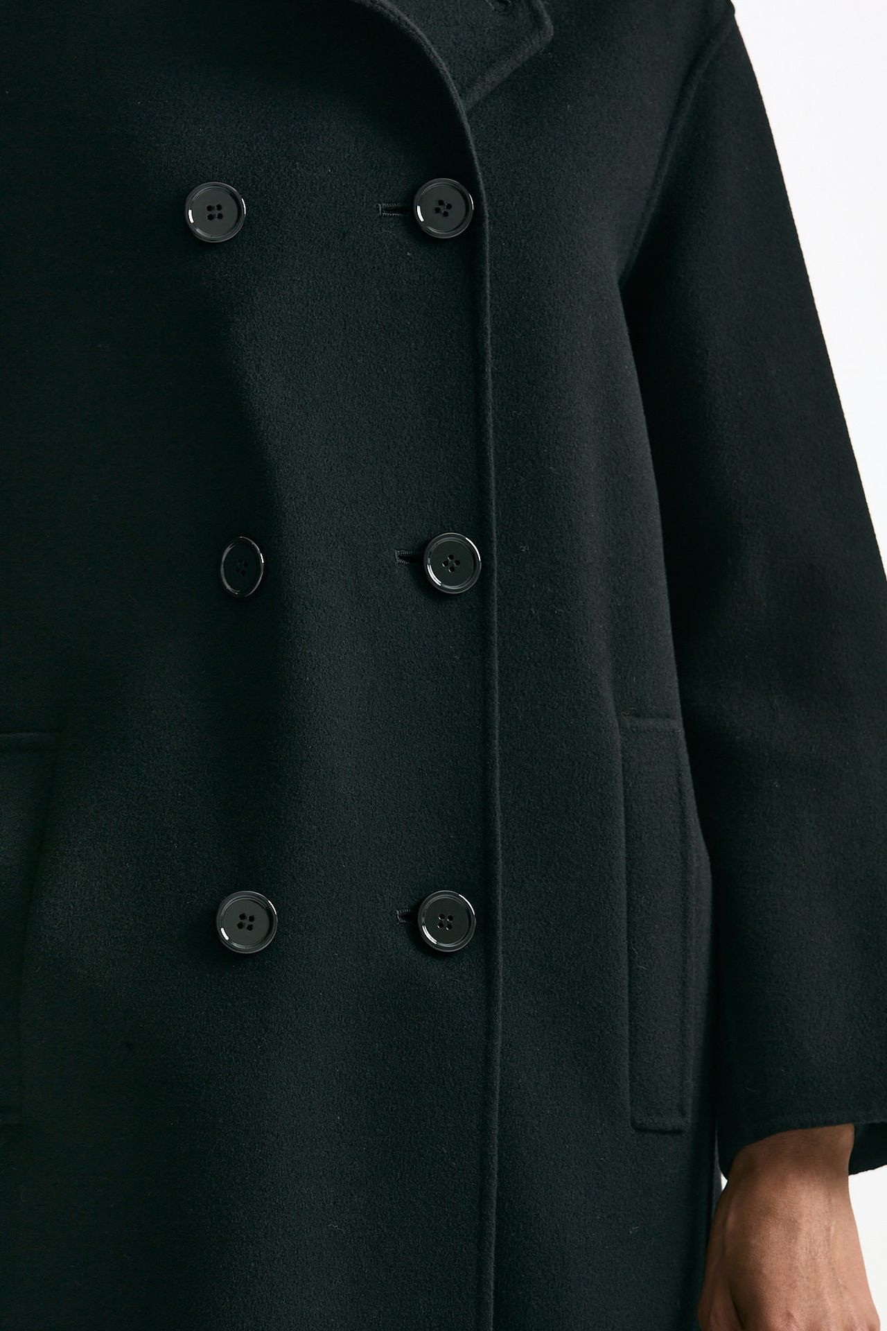 Cappotto dopiopetto RIBES nero donna Max mara s - 7