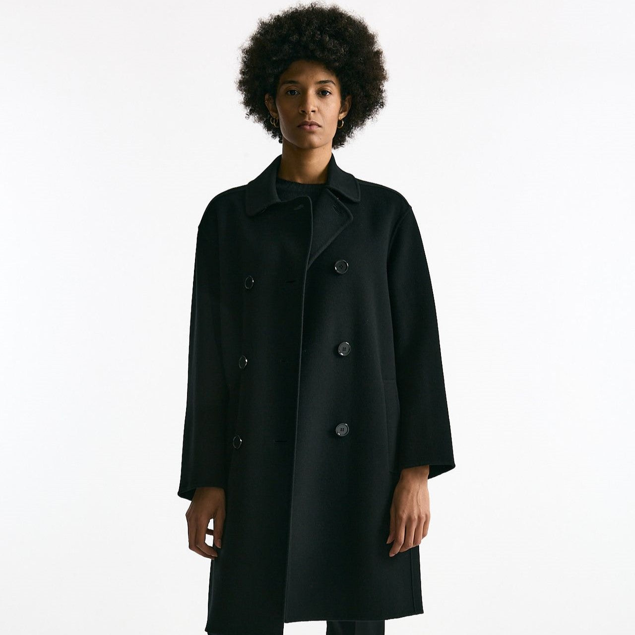 Cappotto dopiopetto RIBES nero donna Max mara s - 10