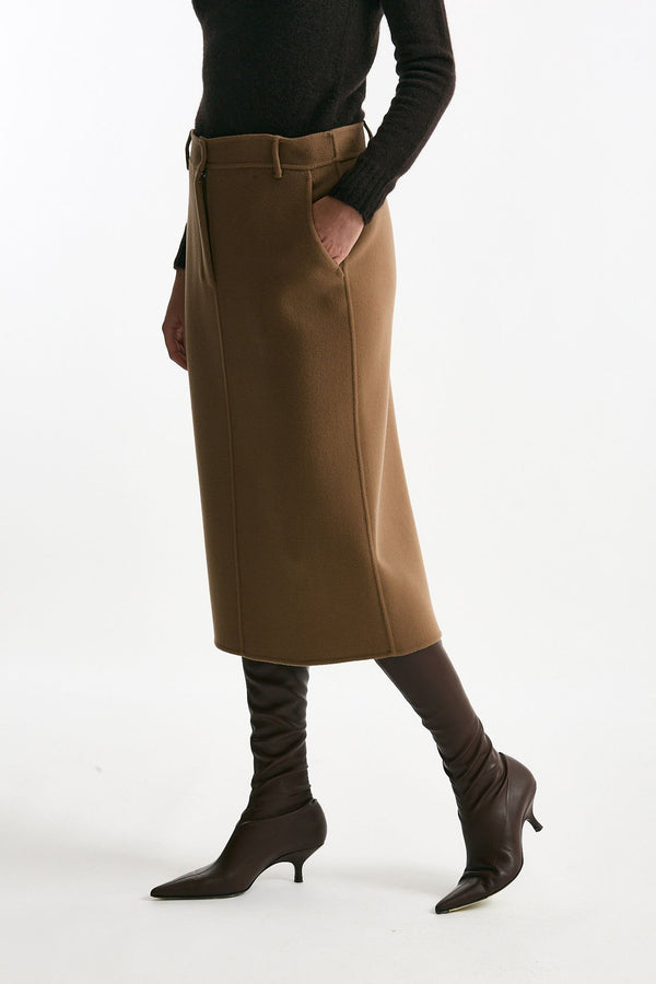 Gonna JANE in drap di lana cammello donna Max mara s