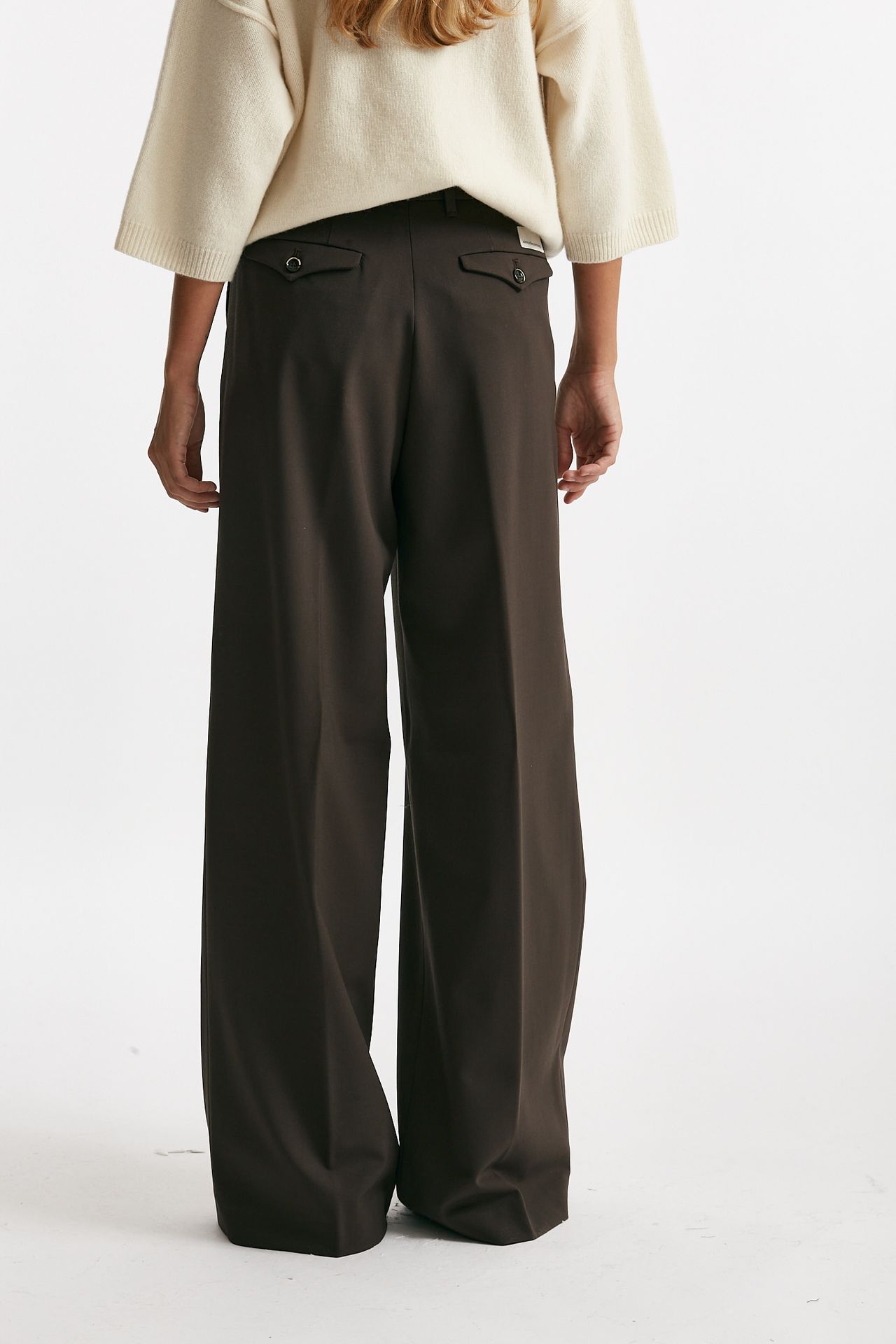 pantalone palazzo karen marrone donna Nine in the morning - 4