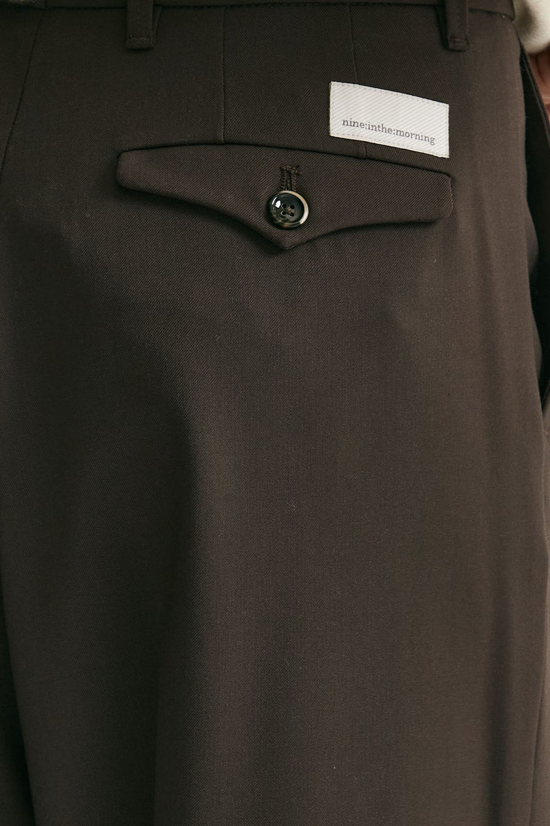 pantalone palazzo karen marrone donna Nine in the morning - 7