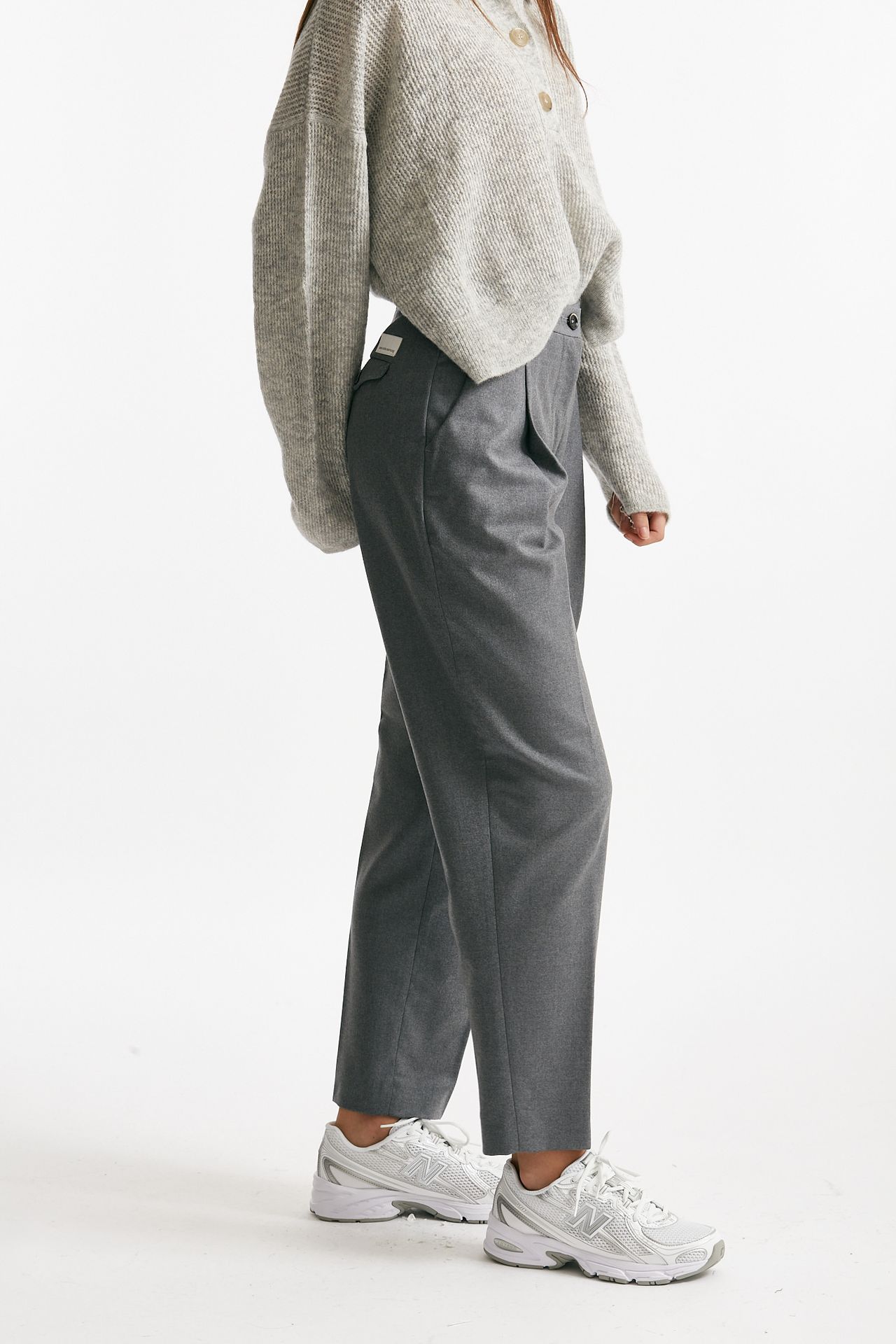 pantalone pinces janis in lana elasticizzato donna Nine in the morning - 3