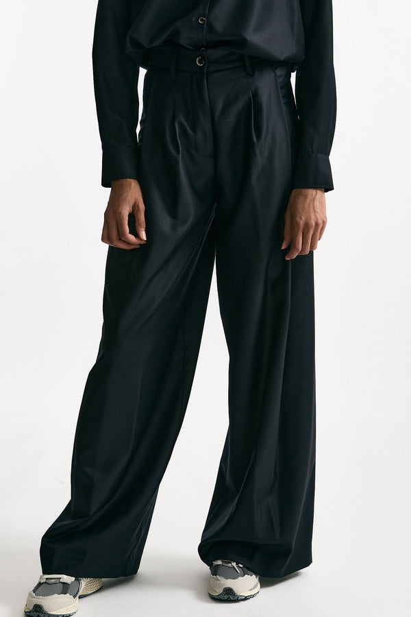 Pantalone ampio PETRA blu donna Nine in the morning