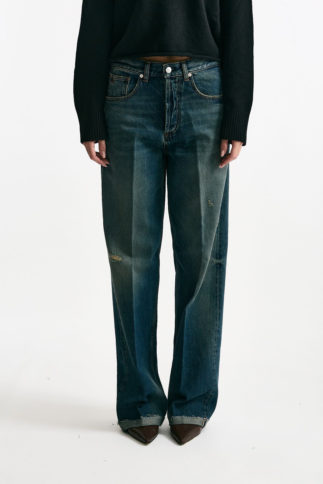 Jeans loose VANESSA in cotone donna Nine in the morning - 1