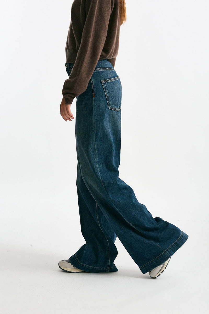 Jeans palazzo NADIA Lavaggio medio donna Nine in the morning - 2