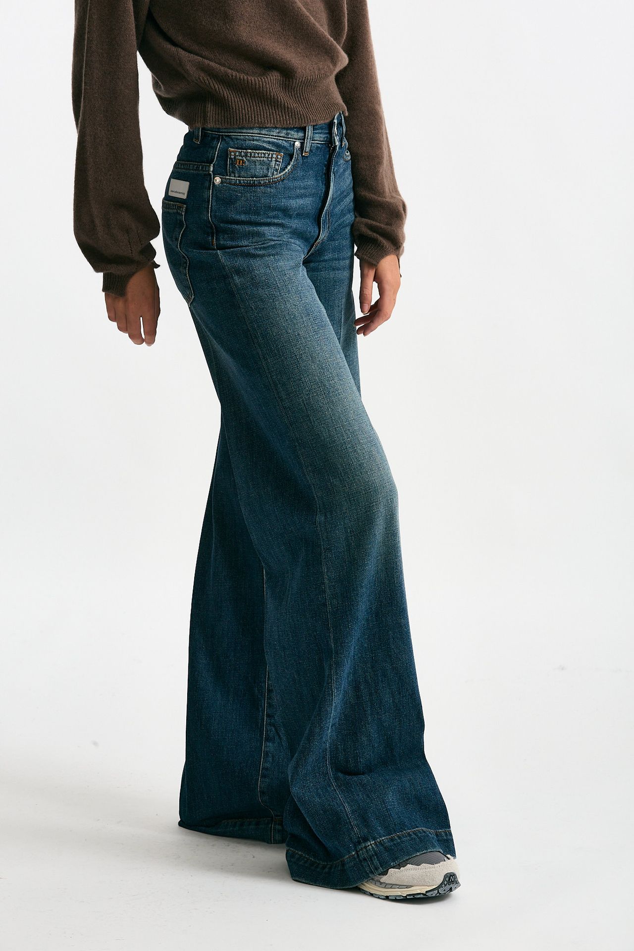 Jeans palazzo NADIA Lavaggio medio donna Nine in the morning - 4