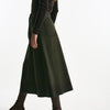 Gonna svasata di lana e cashmere verde bosco donna Nine in the morning - 6