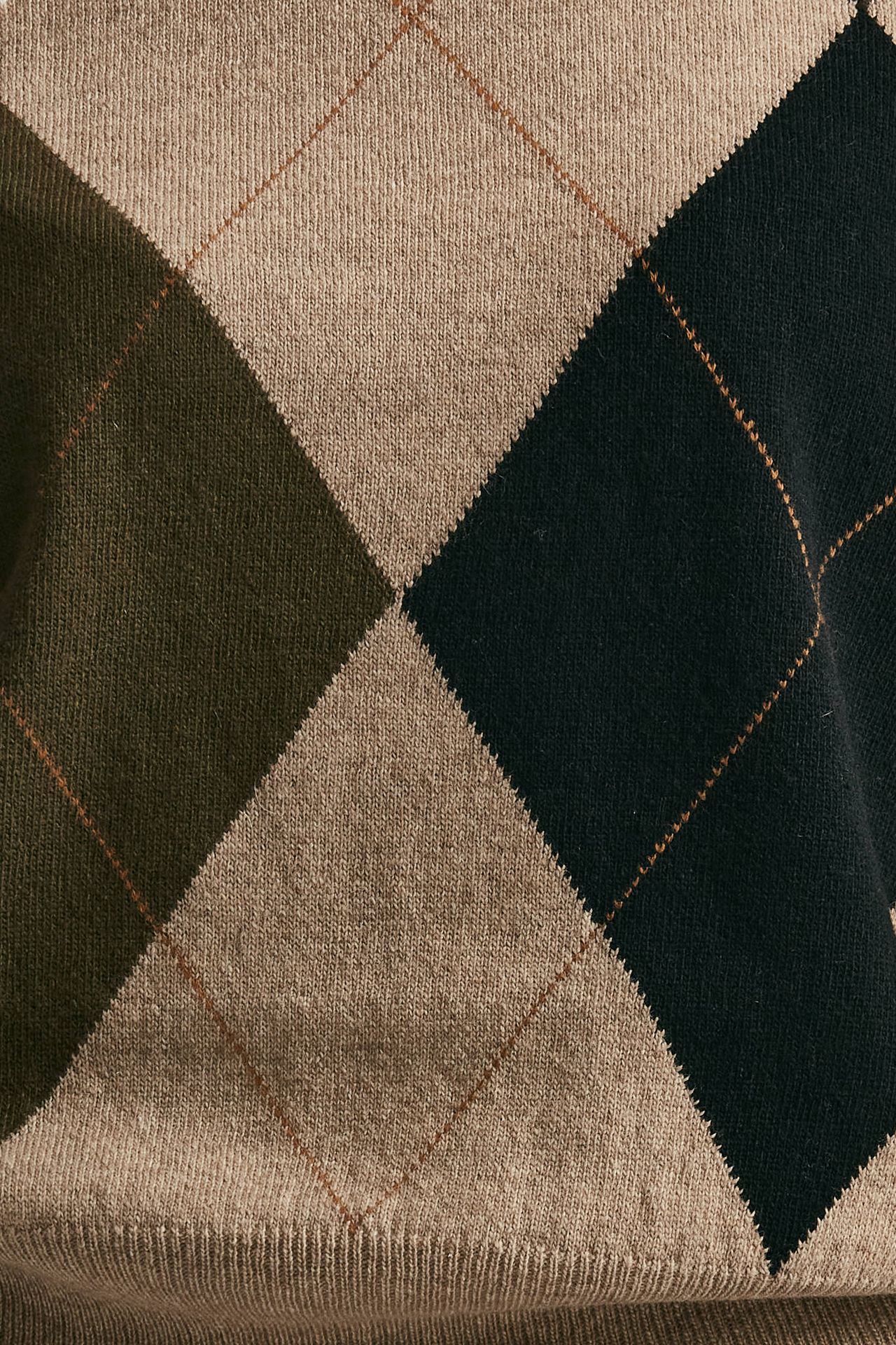 maglia collo alto fantasia rombi donna Nude - 6