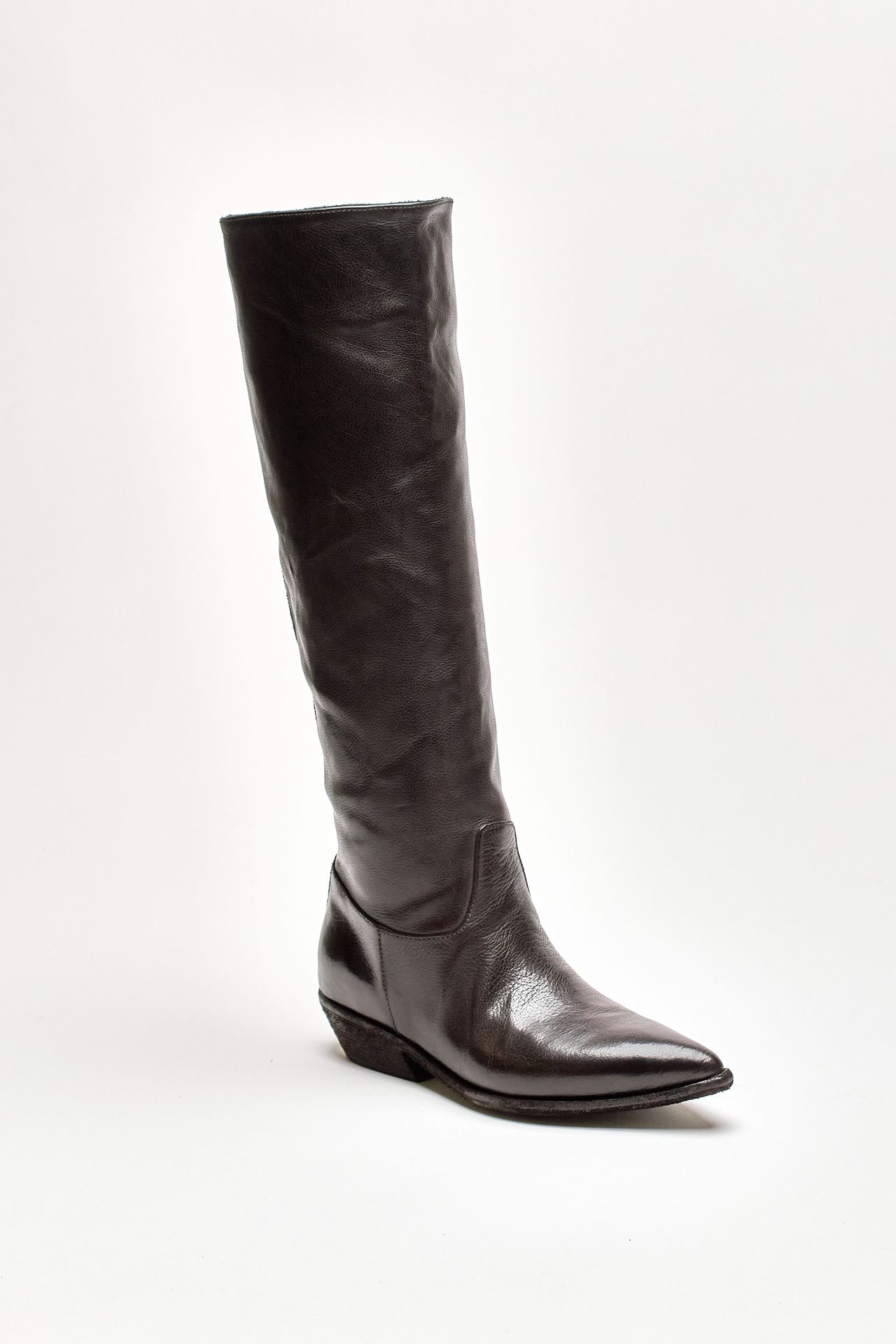 stivali pull on noelie dd104 in pelle nera donna Officine creative - 2