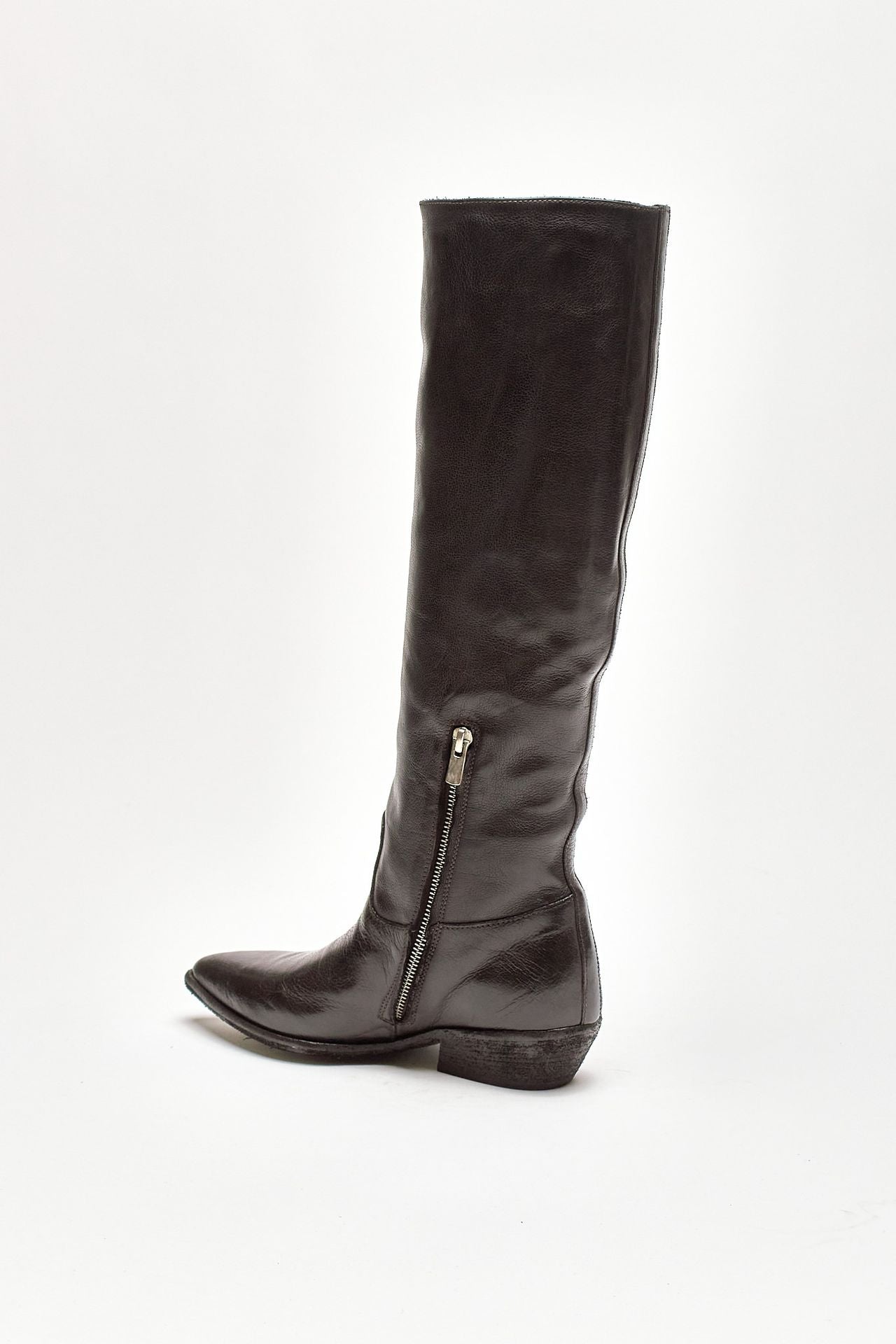 stivali pull on noelie dd104 in pelle nera donna Officine creative - 3