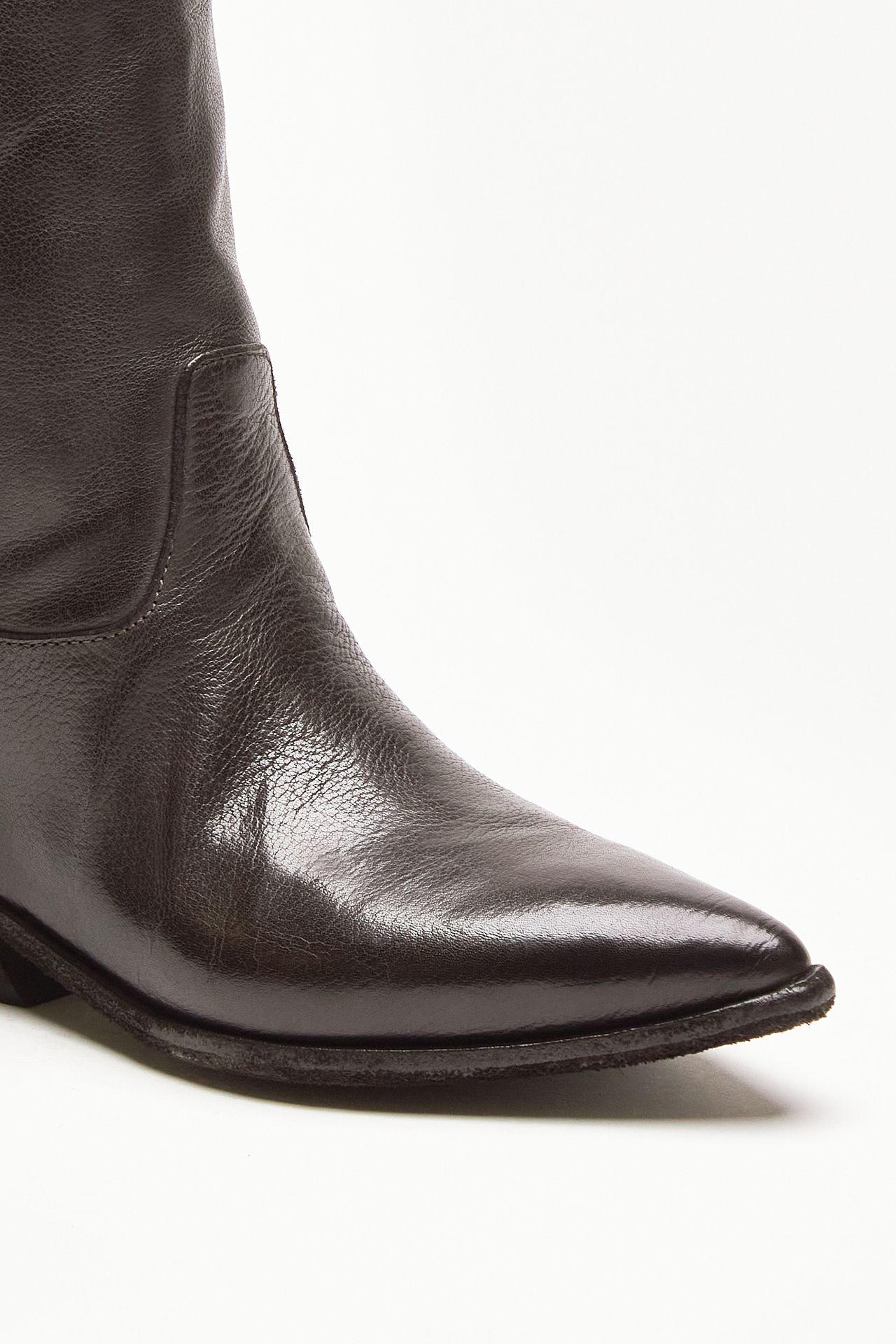 stivali pull on noelie dd104 in pelle nera donna Officine creative - 5