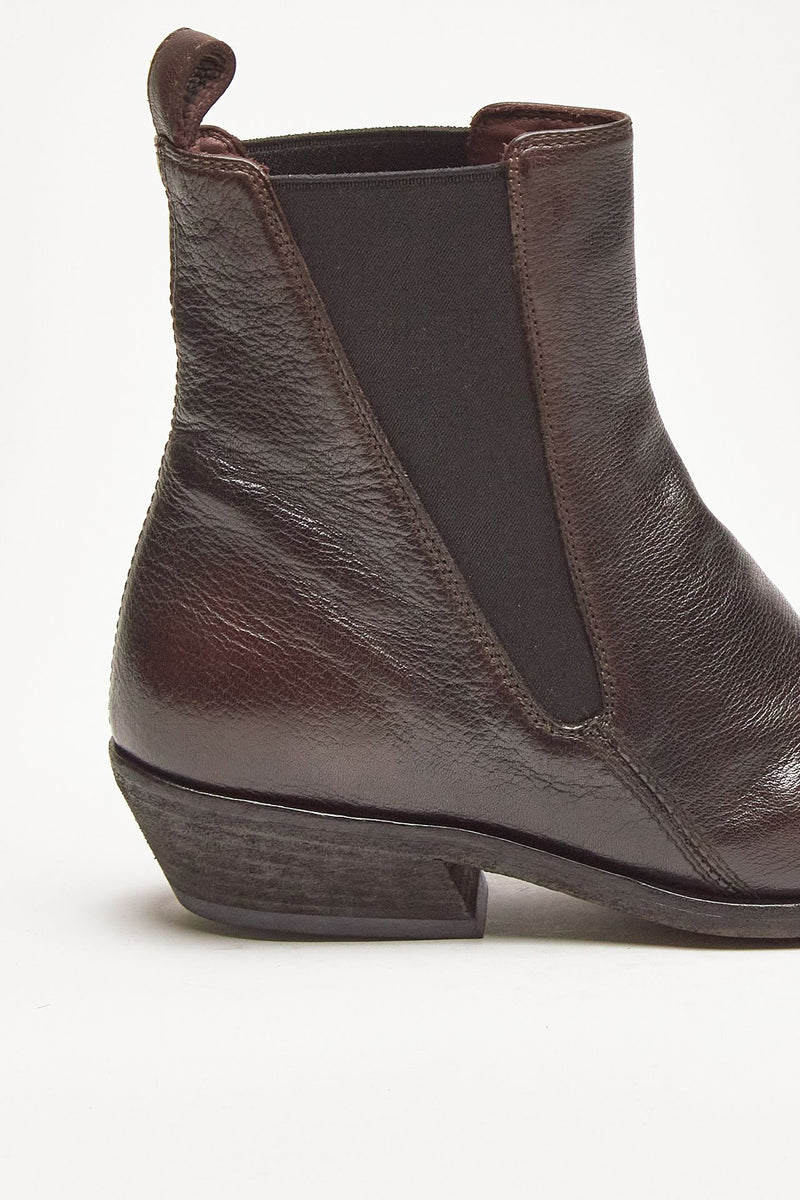 stivaletti noelie dd101 in pelle ebano donna Officine creative - 7