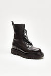 anfibi wisal 106 in pelle nera donna Officine creative - 2