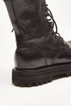 anfibi wisal 106 in pelle nera donna Officine creative - 7