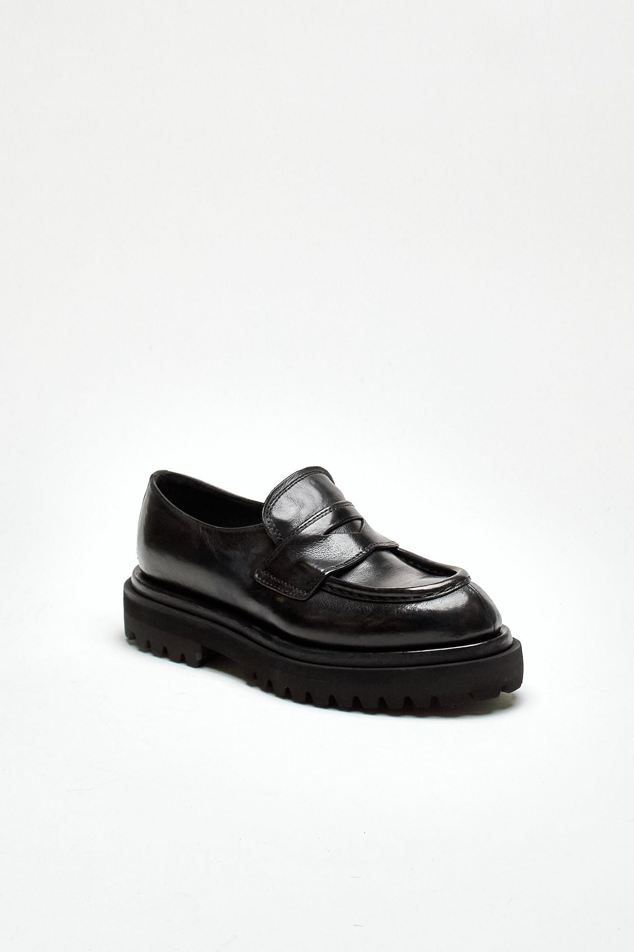 Mocassini WISAL DD/101 in pelle lavata nero donna Officine creative - 2