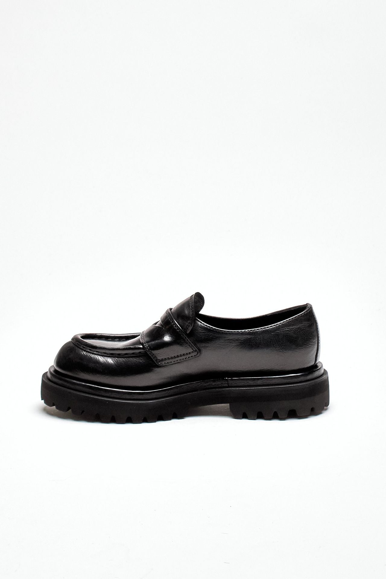 Mocassini WISAL DD/101 in pelle lavata nero donna Officine creative - 4