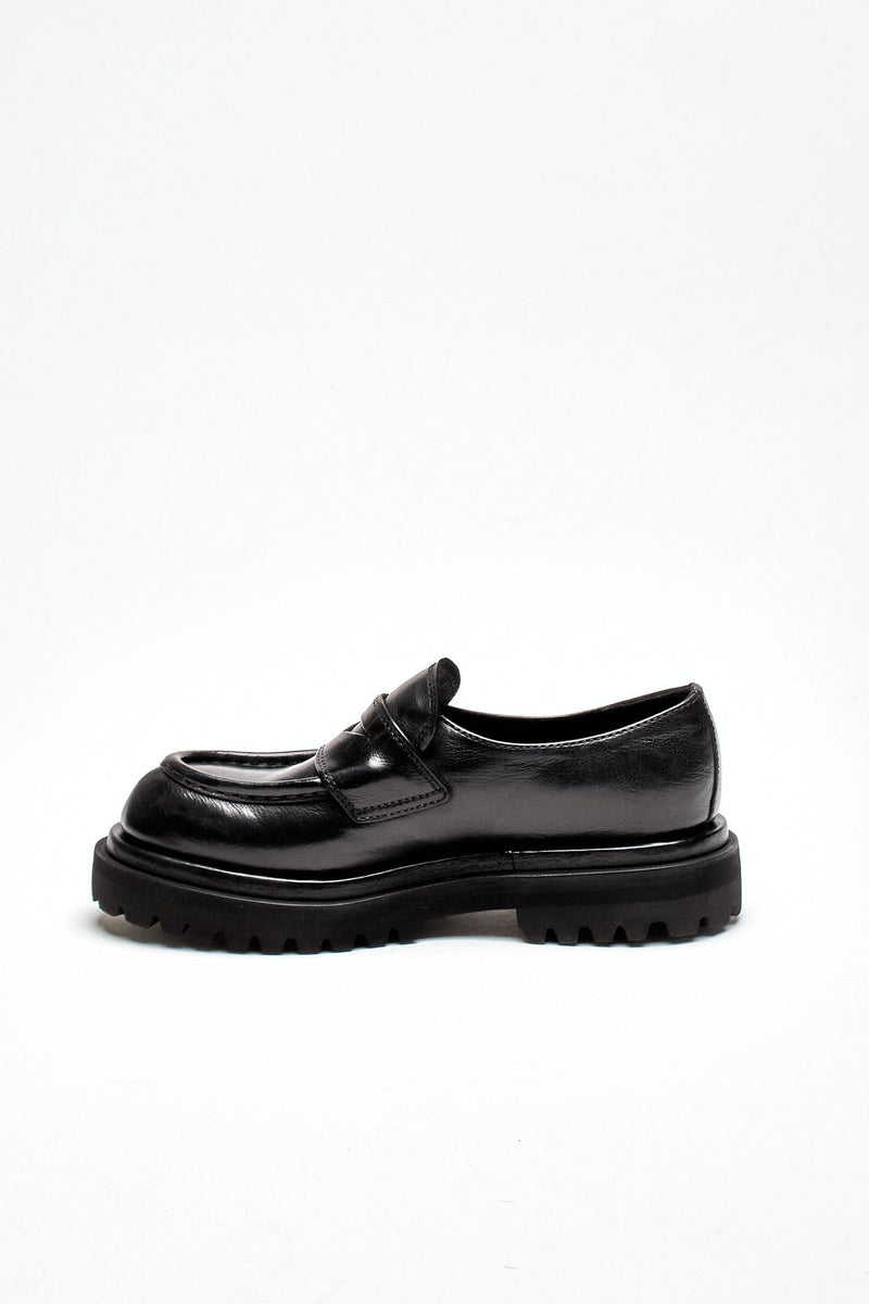 Mocassini WISAL DD/101 in pelle lavata nero donna Officine creative - 4