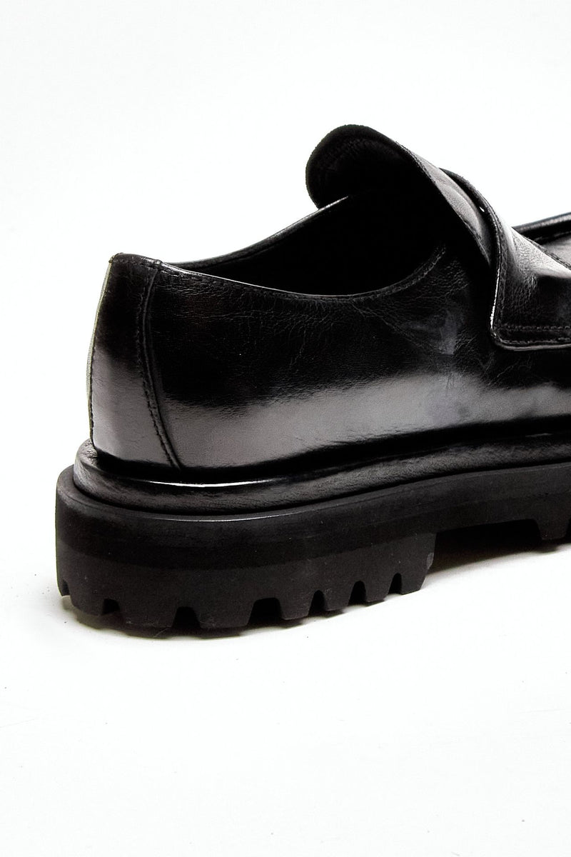 Mocassini WISAL DD/101 in pelle lavata nero donna Officine creative - 7