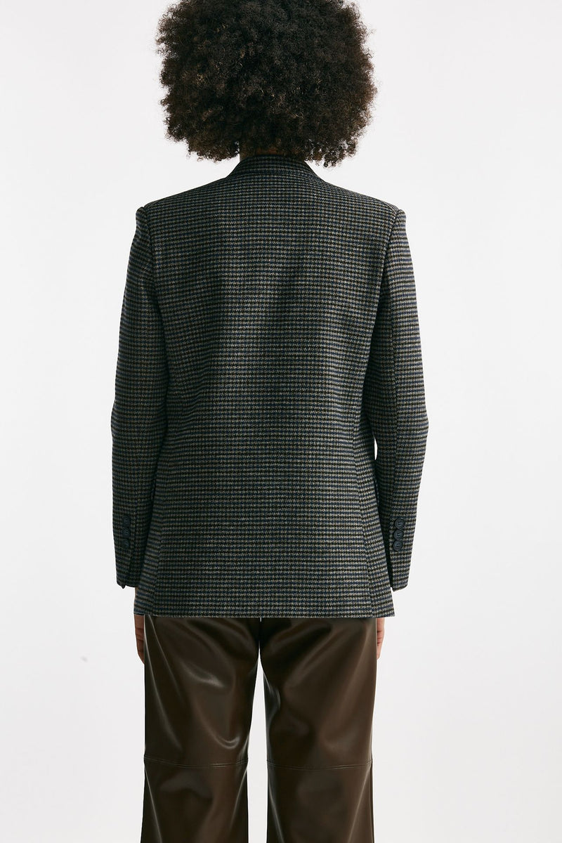 Giacca in galles Blu e marrone donna ( p - s ) - 3