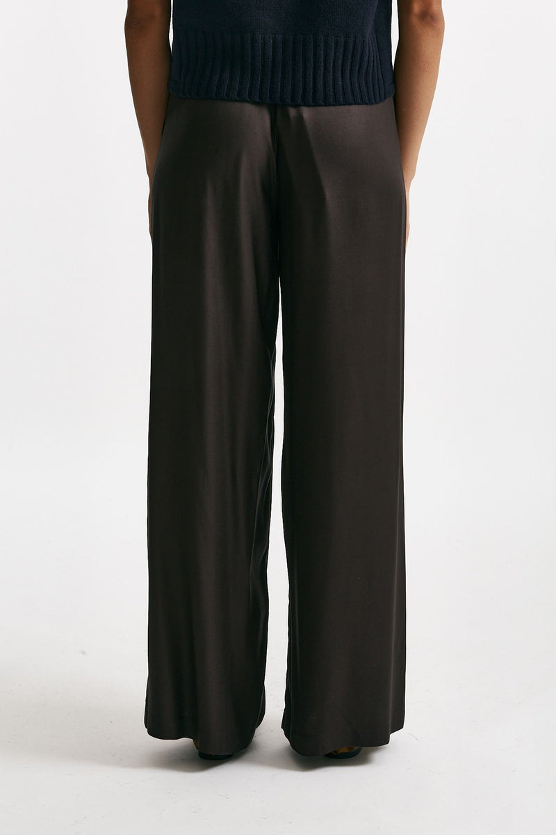Pantalone ampio marrone donna ( p - s ) - 3