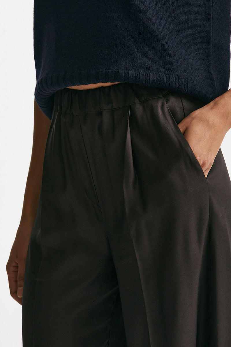 Pantalone ampio marrone donna ( p - s ) - 5