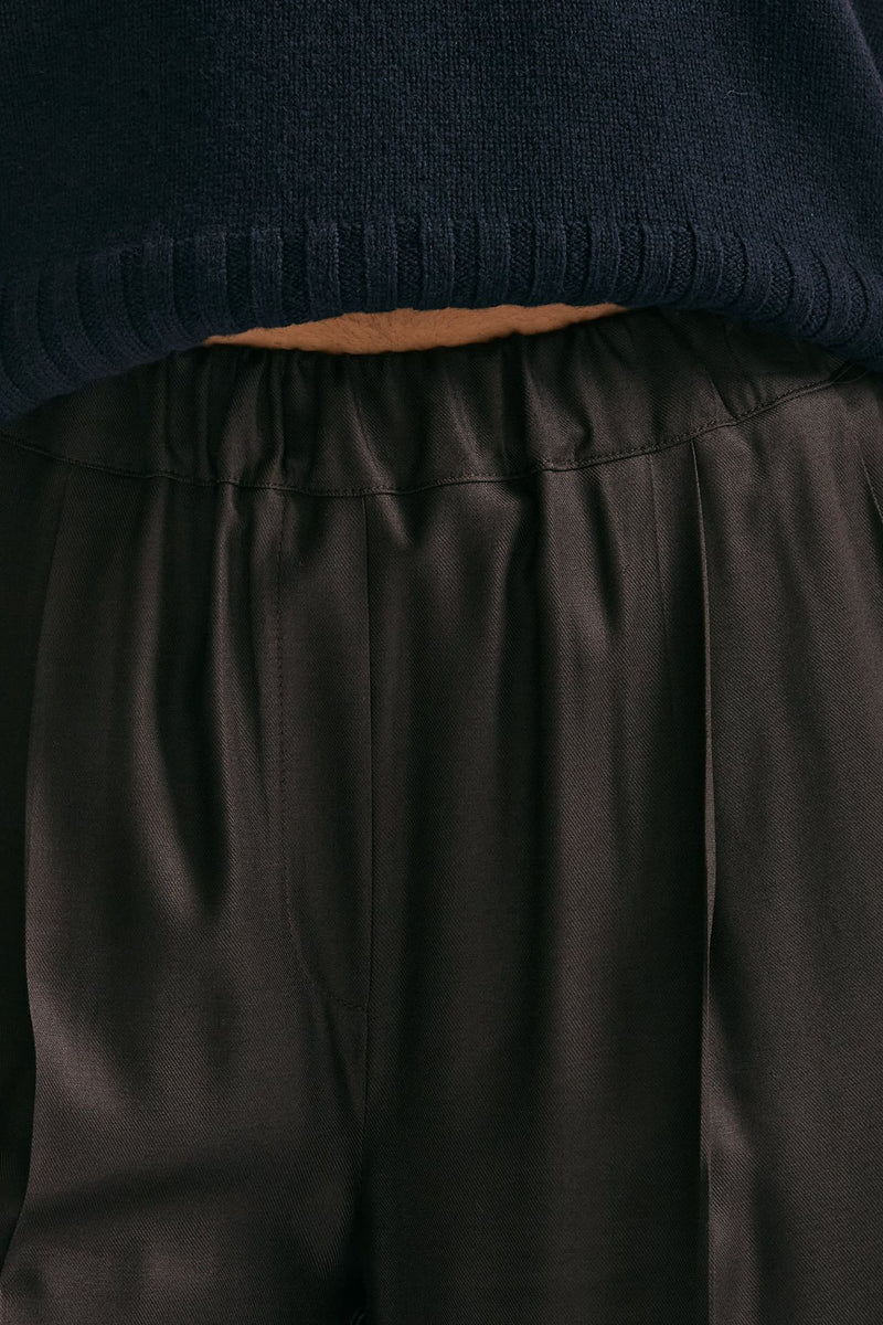 Pantalone ampio marrone donna ( p - s ) - 6