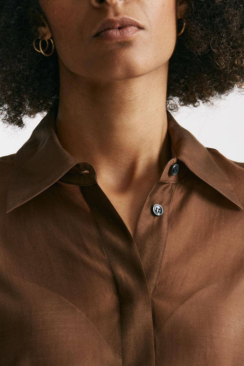 Camicia in voile cammello donna ( p - s ) - 5