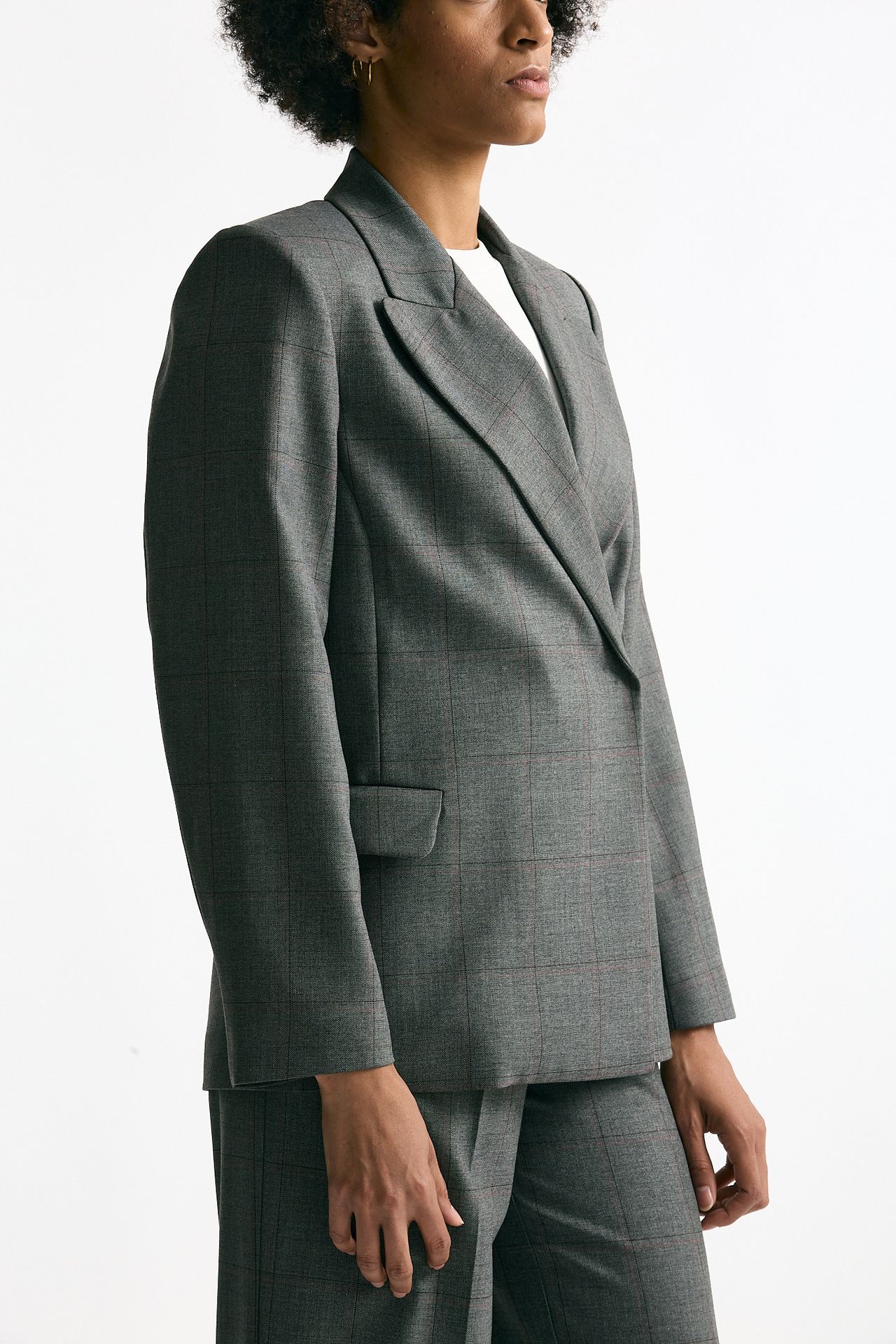 Giacca doppiopetto grigio e bordeaux donna ( p - s ) - 3