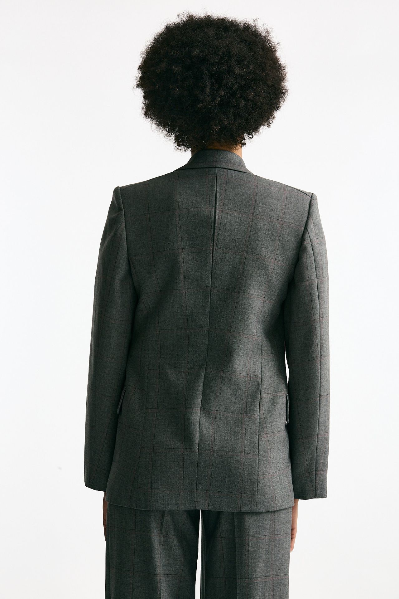 Giacca doppiopetto grigio e bordeaux donna ( p - s ) - 4