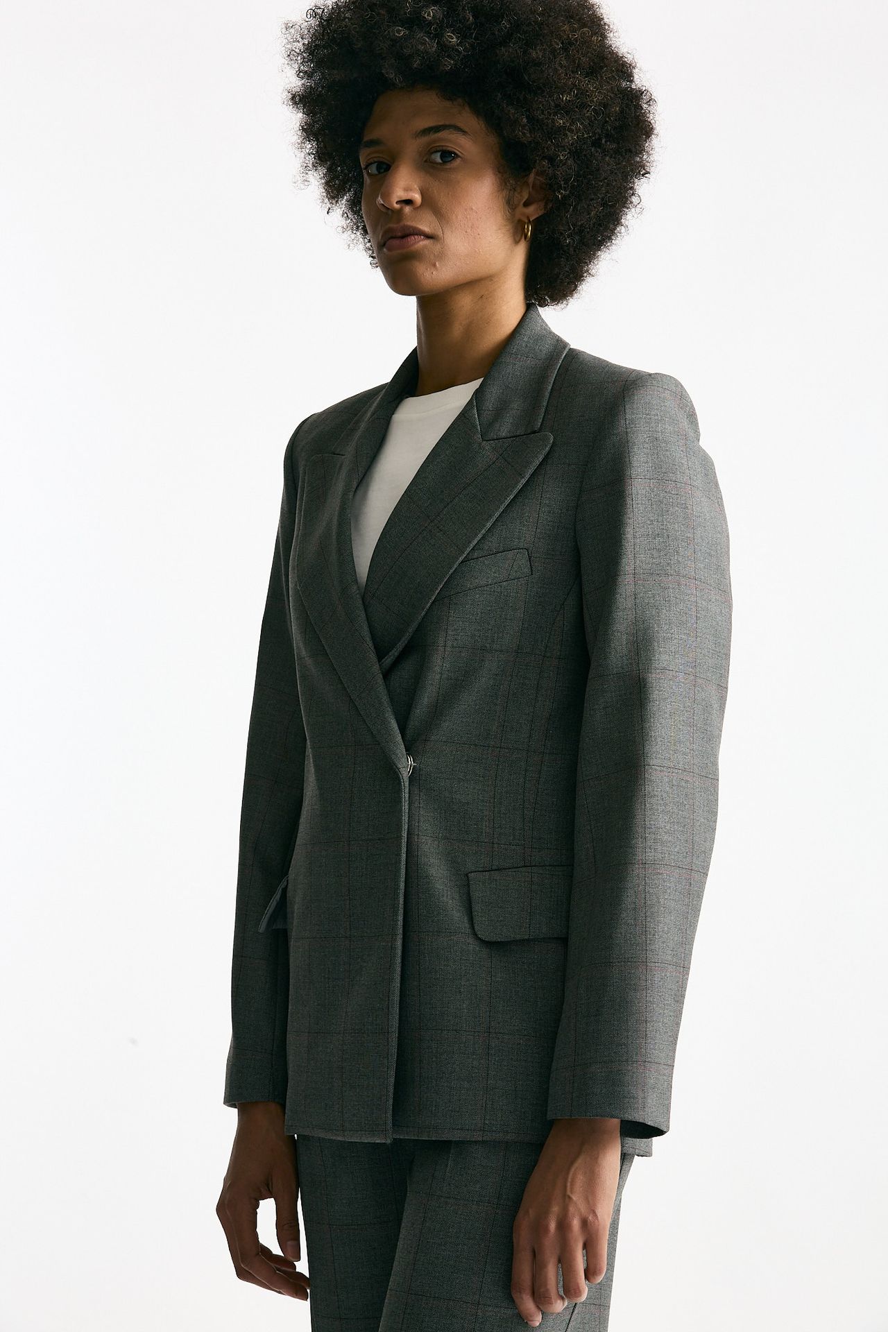 Giacca doppiopetto grigio e bordeaux donna ( p - s ) - 5