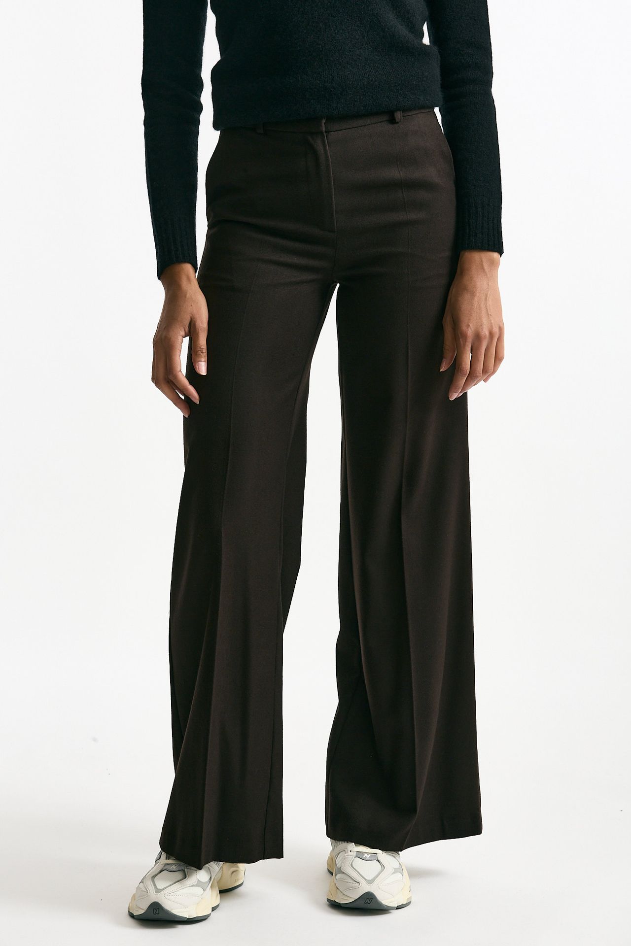 Pantalone palazzo marrone donna ( p - s ) - 1