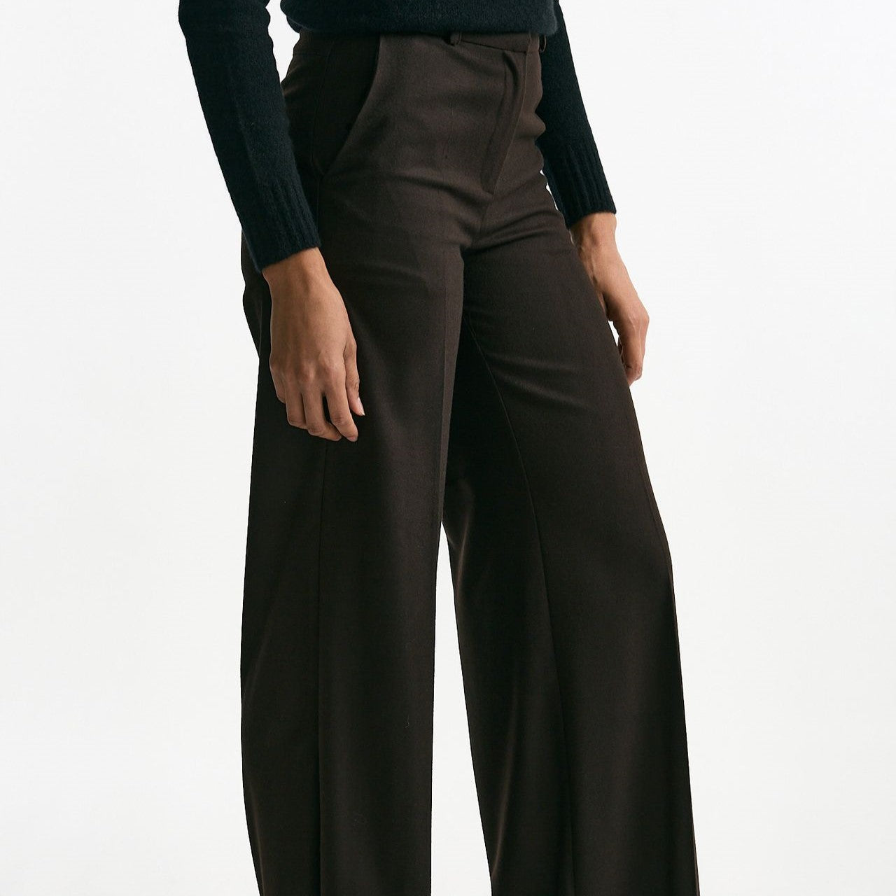 Pantalone palazzo marrone donna ( p - s ) - 6