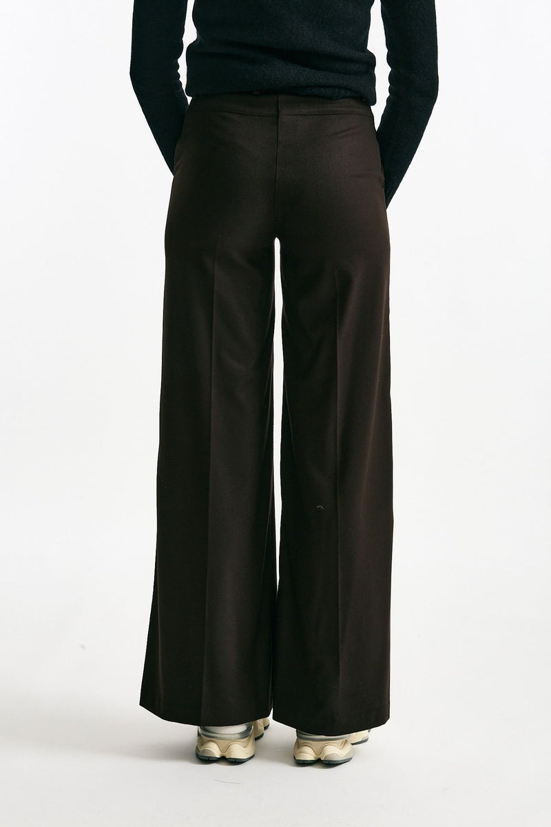 Pantalone palazzo marrone donna ( p - s ) - 3
