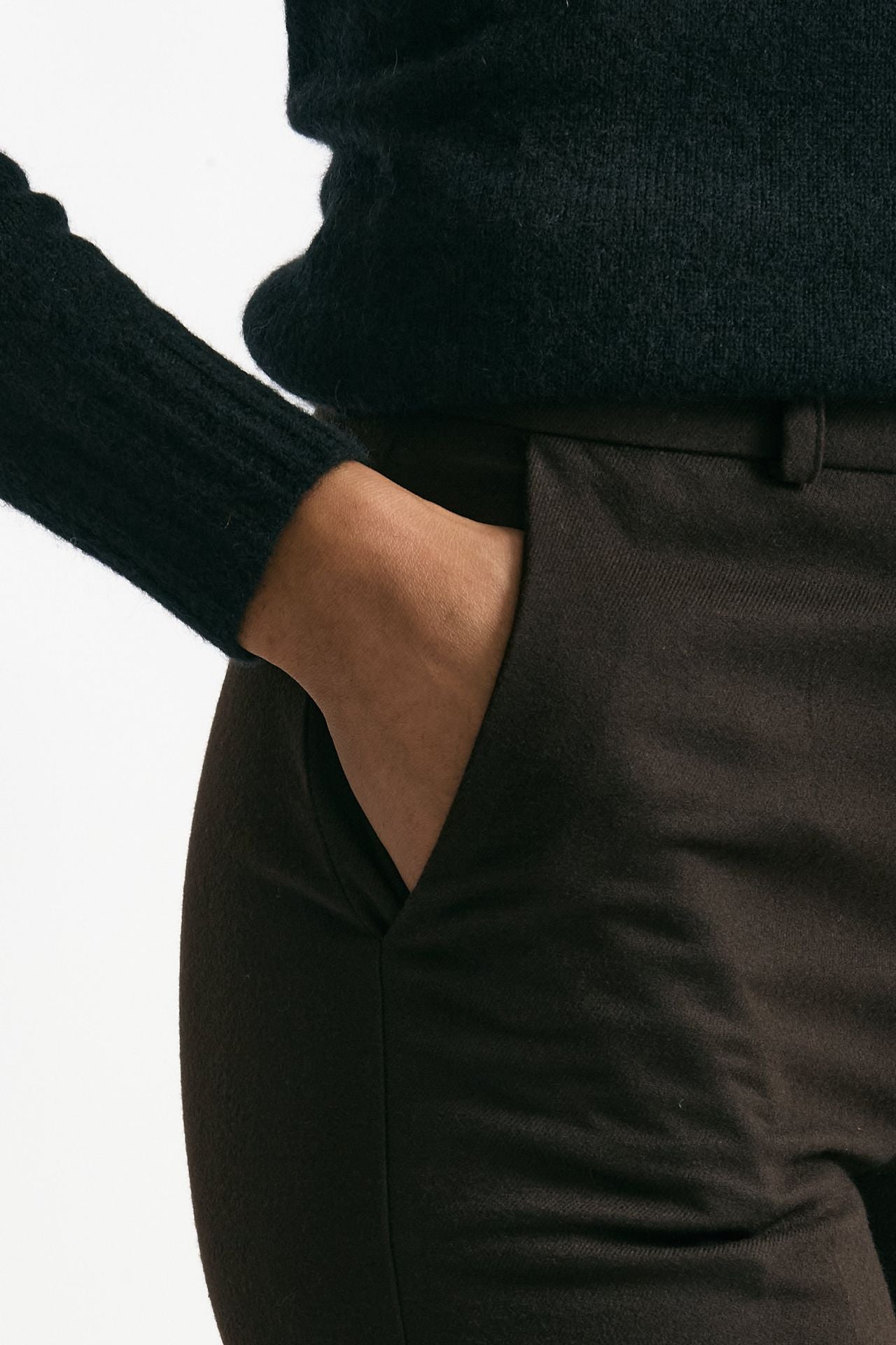 Pantalone palazzo marrone donna ( p - s ) - 5