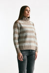 Maglia in lana rigata bicolor donna ( p - s ) - 3