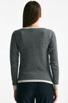 Cardigan pied de poule in cashmere donna ( p - s ) - 3